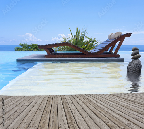 Photo: bois et eau pour une piscine relaxante feng-shui bois et eau pour une piscine relaxante feng-shui