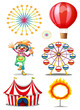 A carnival with clown