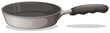 A gray cooking pan