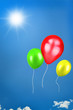 Luftballons fliegen hoch