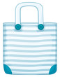 A blue handy bag