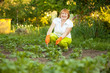  mature woman working in field