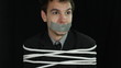 Frightened kidnapped man