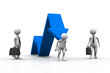 Man climb business arrow.