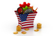 America business graph..