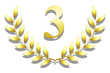 Ilustração: Lauriers or, troisième Lauriers or, troisième