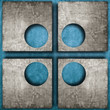 astratto forato 4 azzurro