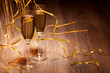 two glass with champagne
