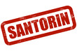 Grunge Stempel rot SANTORIN