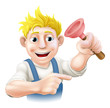 Vector: Cartoon Plumber Cartoon Plumber