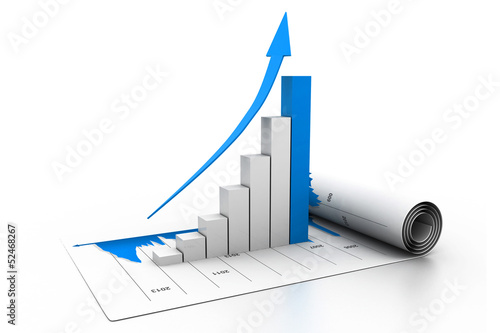 Illustration: Business graph Business graph