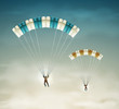 Two parachutists
