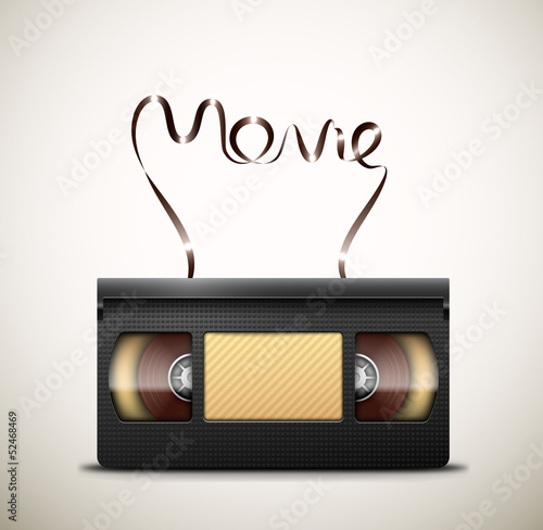 Vector: Movie on videotape Movie on videotape
