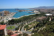 Point de vue sur Malaga depuis le Gibralfaro, Andalousie