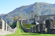 Ancient fortifications in Bellinzona, Switzerland