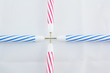 pen connect on white background