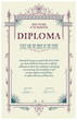 Vintage frame, certificate or diploma template