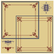 Abstract framework from the bound lines in style art-nouveau