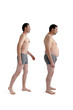 Photo: fat and slim version of the same man fat and slim version of the same man