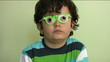 Little boy with funny glasses