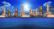 refinery factory in industry estate