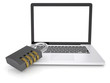 Combination lock on laptop