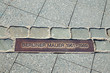 Memorial tablet for the Berlin Wall
