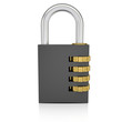 Metal combination lock