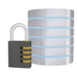 Code lock next to the hard drive