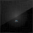 Circuit glossy black pattern