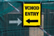 entrance, a contradiction of directions