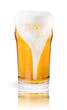 Foto: Frosty glass of light beer isolated Frosty glass of light beer isolated