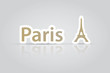 Paris eiffel tower icon vector EPS10