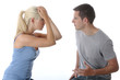 Model Released. Young Couple Arguing