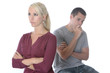 Model Released. Young Couple Sulking