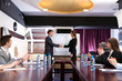 Business training at office