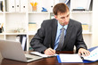 Young Businessman In Office At...
