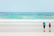 Two kids at beach