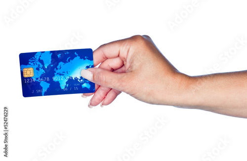 Photo: woman hand with credit card woman hand with credit card