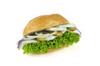 herzhaftes fischbrötchen