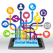 Ilustração: Social media connection on Smartphone Social media connection on Smartphone