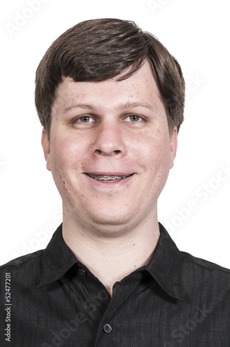 Photo: Young Man with Braces Young Man with Braces
