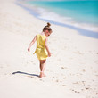 Adorable little girl at beach