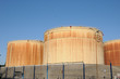 Alsace, oil tank in the port of Strasbourg