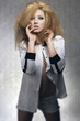 Photo: rock sensual girl on old fashion background rock sensual girl on old fashion background
