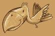 Vector: Tropical Bird Sketch Doodle Vector Art Tropical Bird Sketch Doodle Vector Art