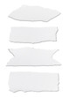 Photo: white paper ripped message background white paper ripped message background