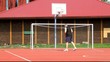 Video: Man trying to throw a ball into the basket / episode 1/ Man trying to throw a ball into the basket / episode 1/