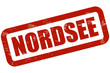 Grunge Stempel rot NORDSEE