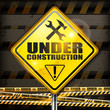 Vector: Under construction sign rhombus Under construction sign rhombus